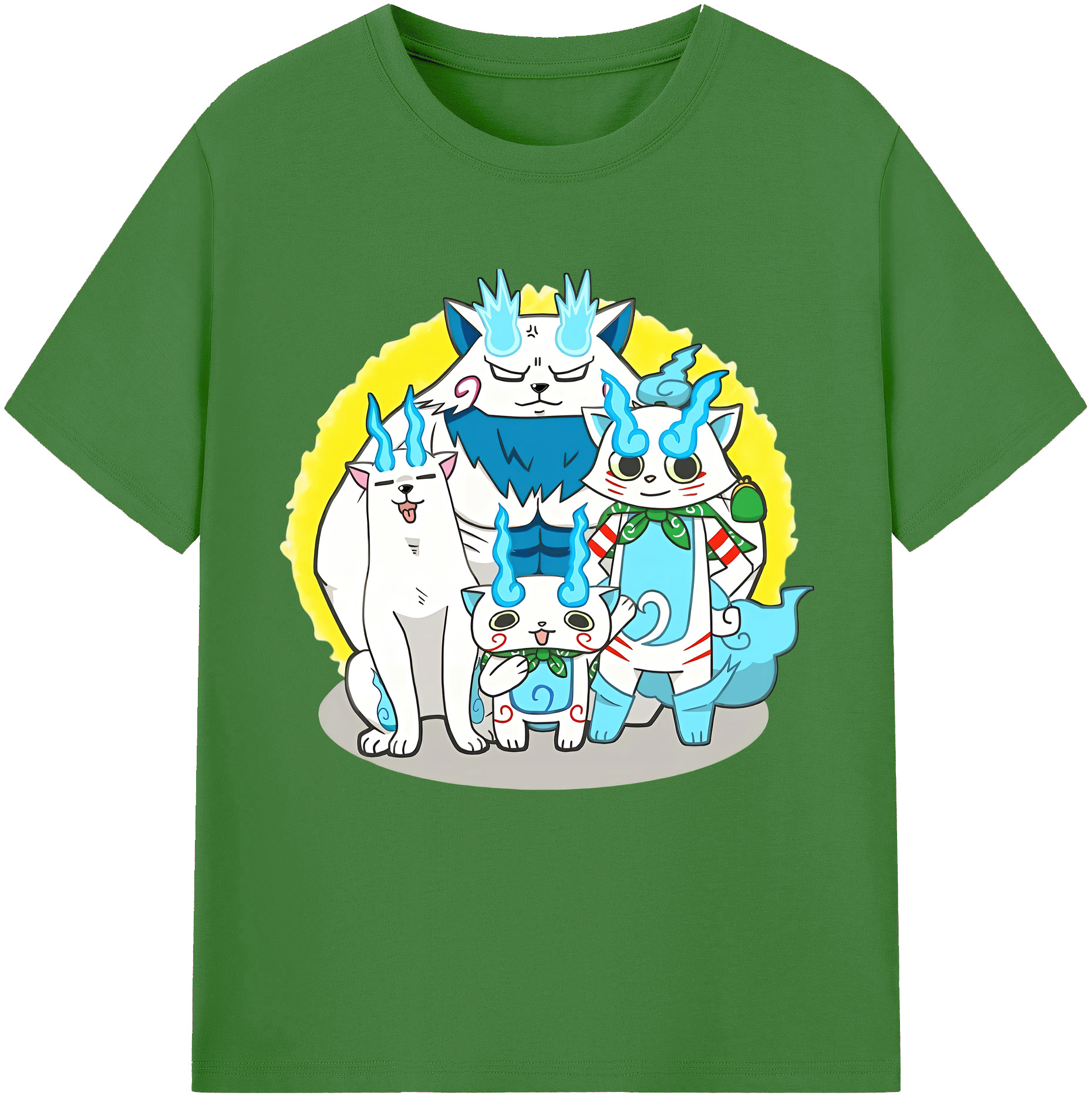 （画像用） 妖怪ウォッチ Yo-kai Watch レディースカジュアルプリントTシャツ（綿100％）